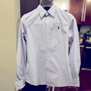 Ralph Lauren Slim Stretch Oxford Shirt (Women’s Size 4)